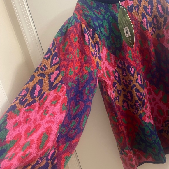 Mixed Leopard Pop Sweater Dress - Picture 6 of 11